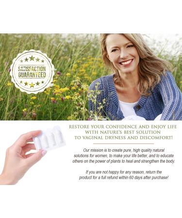 Femallay Organic Vitamin E Vaginal Moisturizing Suppository Melts - Unscented, Estrogen-Free Feminine Care | Relieves Dryness, Itching, Burning, Irritation, Redness & Menopause Symptoms - Buy Online on GoSupps.com