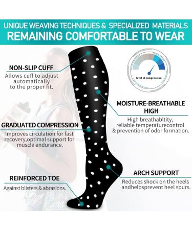 Compression Socks for Men & Women - Ideal for Running Sports Varicose Veins & Travel | Black/Grey/Red L-XL - Buy Online on GoSupps.com