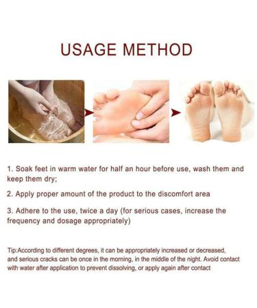 Natural Horse Oil Foot Repair Cream - Anti Cracking Skin Moisturizer for Rough Dry & Cracked Heels - 3PCS for Men & Women - Buy Online on GoSupps.com