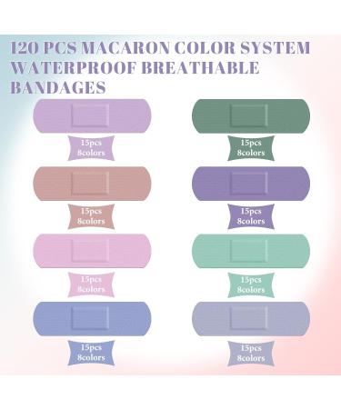 Weewooday Kids Bandages - Colorful Flexible & Waterproof Assorted Morandi Bandages (120 Pcs) for Children Toddlers & Families - Perfect for School & Outdoor Use - Buy Online on GoSupps.com