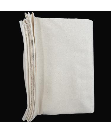 HOTGODEN Medium Weight 100% Cotton Muslin Fabric: 63 inch x 10 Yards  Unbleached Muslin Linen Fabric Material for Sewing Material Apparel Cloth