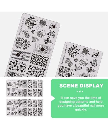 EXCEART Nail Art Stamp Set - 2pcs Patrick's Day Stamping Templates for Manicure | Metal Nail Printing Plates - Buy Online on GoSupps.com