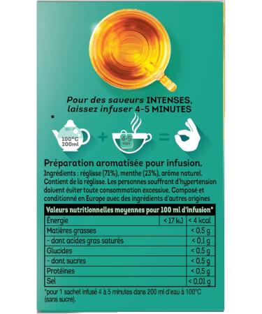 Lipton Evening Flavors Great South Infusions Liquorice and Mint Taste Relaxation Ingredients of 100% Natural Origin 20 - Buy Online on GoSupps.com