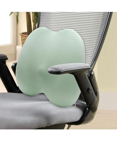 Car Backrest Cushion | Breathable Lumbar Support Cushion | Summer Soft Sponge Waist Protection Cushion Ergonomic Backrest Cushion for Men Green - Buy Online on GoSupps.com
