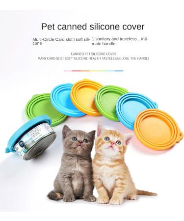WASYPLSFOI Tin Can Lids Covers Lid Cover for Cans Tins Dog Cat Food Container Plastic 3 Standard Seal with Spoon 3+3 - Buy Online on GoSupps.com