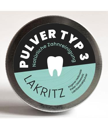 SCHETTLER's toothpaste powder type 3 | Healing chalk Baltic Sea salt liquorice | natural dental care | 25g screw-top tin