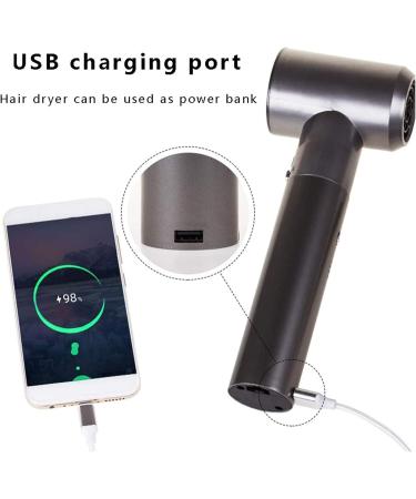 Cordless Hair Dryer Portable Wireless Hair Dryer Handheld Blow Dryer Detachable Travel Hair Dryer for Hotel Home School Pet Care Powerfulversion - Buy Online on GoSupps.com