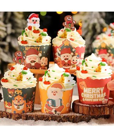 Lukinuo 3.6 Oz Christmas Sprinkles | Holiday Cookie & Cake Toppers | Santa Claus & Gingerbread Man Candy | Red Green Christmas Tree Decoration - Buy Online on GoSupps.com