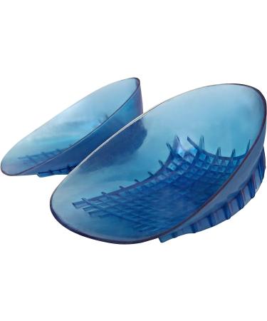 KidSole Full Coverage Shock Absorbing Heel Cups for Kids with Sensitive Heels, Spurs & Plantar Fasciitis - Deep Heel with Raised Sides (Blue, Sizes 2-7) - Buy Online on GoSupps.com