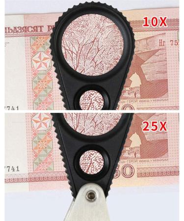10X 25X Metal Folded Magnifier for Jewelry Reading Hobbies Insects Viewer Crafts Pocket Loupe Jewelers Loupe Workbench Sewing Repair Small Gift - Buy Online on GoSupps.com