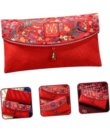 COHEALI 5pcs Wedding Red Envelope Gift Cards Envelopes Gift Envelope Silk Red Envelope Hongbao Red Pocket Wedding Envelopes Chinese Packets Red Packets Chinese Style Red Envelope Bag Cloth - Buy Online on GoSupps.com