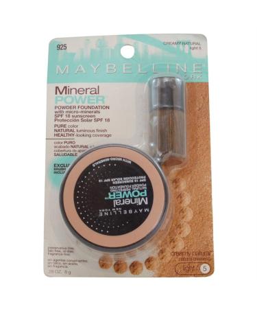 Maybelline New York Mineral Power Powder Foundation  Creamy Natural  0.28 Ounce