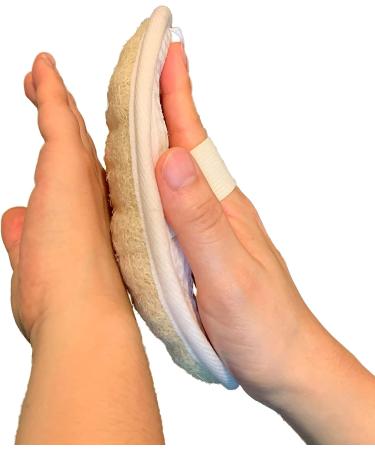 6-Piece Exfoliating Bath Brush Set with Long Wooden Handle - Natural Luffa Loofah Back Scrubber for Men & Women - XL Body Pad and Shower Sponge Included - Buy Online on GoSupps.com