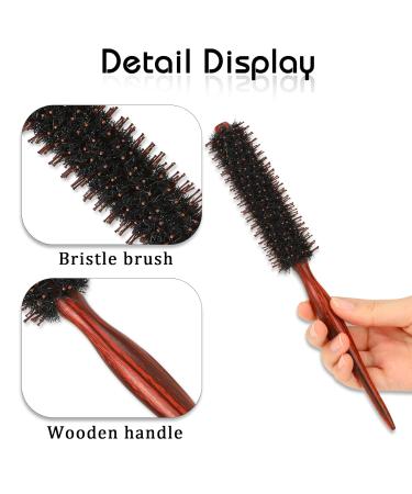 Round Brush 3.3cm - Wild Boar Bristle Curl Brush for Women & Men - Natural Hairbrush for Blow-Drying & Styling - Buy Online on GoSupps.com