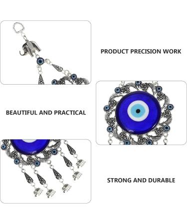 ABOOFAN 1pc Blue Eyes Pendant Ornament Home Decor Creative Eye Decor Evil Turkish Decor Window Accessories Blue 24x10cm - Buy Online on GoSupps.com