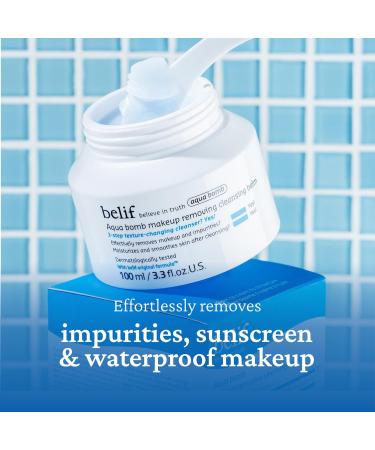 belif Aqua Bomb Makeup Removing Cleansing Balm Moisturizing CreamtoOil Cleanser Deep Cleansing No Oily Residue Suitable for All Skin Types Korean Skin Care 100ml 100ml 100ml - Buy Online on GoSupps.com