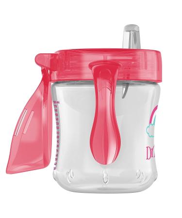 Dr. Brown's Transition Sippy Cup with Soft Spout - Pink 6oz (1 Pack) | For 6m - Buy Online on GoSupps.com