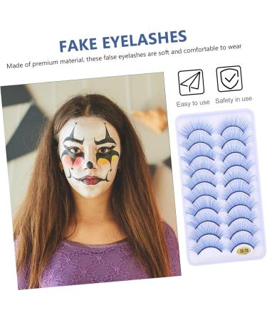 Beavorty 10 Pairs Fake eyelashes dollsthetic lashes faux lashes makeup lashes colored lashes extensions permanent false eyelashes lashes strip false lashes extend fiber cosmetic - Buy Online on GoSupps.com