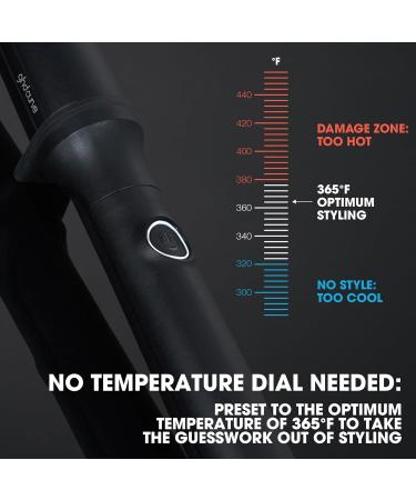 ghd Creative Curl Tapered Hair Curling Wand 1" Innovative Round Base to 0.9" Tip with Safer-for-Hair Styling Temperature Designed to Create Tight Textured Hair Curls to Soft Beachy Waves Black + Curl Hold Spray - Buy Online on GoSupps.com