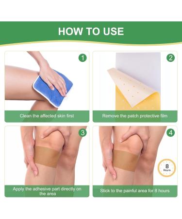 Pain Relief Heat Patches 9x12cm - 24 PCS | Long-Lasting Relief for Back, Knee, Joint, Muscle, Neck, Shoulder Pain - 12 Hours | Larger Size Plaster - Buy Online on GoSupps.com