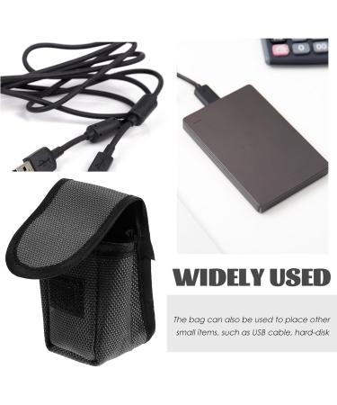JECOMPRIS Black Handbag Case for Pulse Oximeters | Portable Oxygen Sensor Carry Pouch | Durable Nylon O2 Saturation Monitor Storage - Buy Online on GoSupps.com
