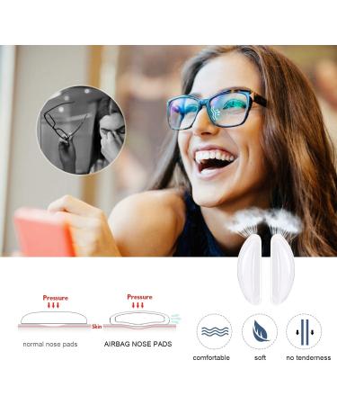 SMARTTOP 2.5mm Eyeglasses Air Bag Stick on Silicone Nose Pads-Upgrade 10Pairs Eyeglasses Nose Pads for Plastic Frame-for Sunglasses Anti-Slip-Glasses Repair Kits for Man and Women(10PAIRS Crystal 2.5mm Crystal - Buy Online on GoSupps.com