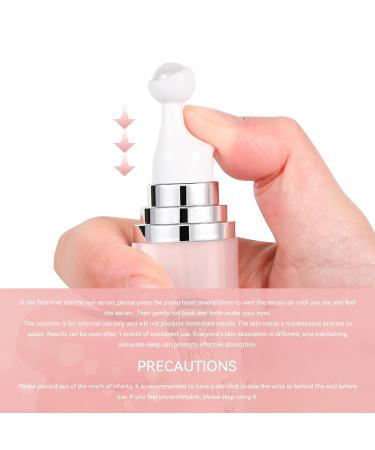 Eye Serum For Dark Circles, 8% Caffeine 8% Retinol Eye Cream Anti Aging With 360 Massage Ball For Puffiness, Under Bags And Fine Lines(2 PCS) - Buy Online on GoSupps.com