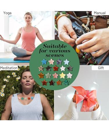 Buy Aitsite 18-Piece Natural Star Crystal Healing Stones Set | Chakra & Lucky Gemstones for Therapy Meditation & Home Decor - International Shipping - Buy Online on GoSupps.com