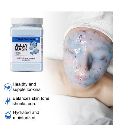 Professional Hydrating Hyaluronic Jelly Face Masks | Peel Off Hydrojelly Gel for Spa & Home | Blue Hyaluronic Acid Powder Masks - Buy Online on GoSupps.com