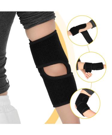 Lightweight Adjustable Elbow Brace for Women - Tennis Elbow Support Compression Sleeve for Tendonitis Arthritis & Golfer's Elbow - Breathable & Comfortable (Black - Buy Online on GoSupps.com