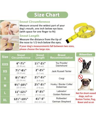 Adjustable Soft Dog Muzzle for Small Medium & Large Dogs - Comfortable Baskets for Biting Licking & Chewing - Black S (Snout: 8 - 9 ) - Buy Online on GoSupps.com