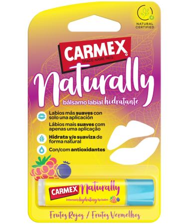 Carma Laboratories Carmex Naturally Red Fruit Lip Balm 425 g naturally hydrates smoothes and soothes NaturallyBerry
