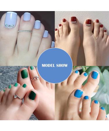 500 Transparent Artificial Toenails - Full Cover Acrylic Nail Tips for DIY Nail Art | 10 Sizes | Perfect for Women - Buy Online on GoSupps.com