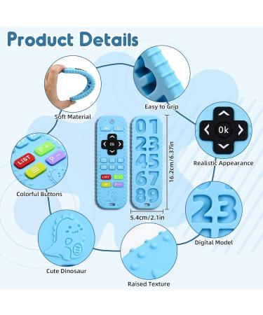 Best Silicone Baby Teething Toys 0-12 Months | Remote Control Teething Aids & Bath Toys for Toddlers | Safe & Fun Gifts - Buy Online on GoSupps.com
