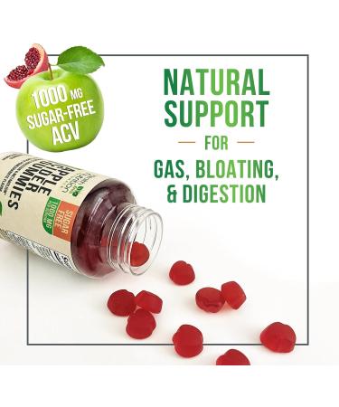 Apple Cider Vinegar Gummies 1000mg - Sugar Free Max Strength ACV Gummy Vitamins Advanced Formula with Vitamin B12 Supports Metabolism & Energy Keto Friendly Gluten-Free Vegan Non-GMO 60 Gummies 60 Count (Pack of 1) - Buy Online on GoSupps.com
