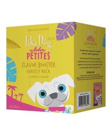 Tiki Dog Aloha Petites Flavor Booster Bisque Variety Pouches  Grain Free Dog Food Flavor Booster - 1.5 oz (12 Pack)