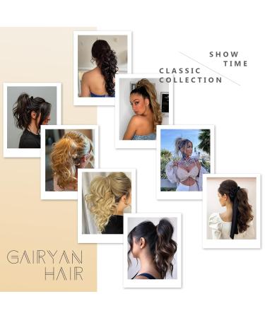 Buy Gairyan 30cm Ponytail Hair Extensions Long Curly Claw Clip-In in Golden Brown | Wavy Synthetic Hair Part Extensions for Women - Buy Online on GoSupps.com