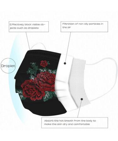 Buy Winfer 50/100 Piece Disposable 3-Layer Mouth Protection Breathable Colored Face Masks for Adults Neck Tube Scarf for Men & Women - Buy Online on GoSupps.com