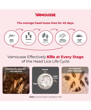Vamousse Lice Treatment Complete Kit - Kills Super Lice & Eggs - No Harmful Chemicals - Suitable for Kids & Adults - Buy Online on GoSupps.com