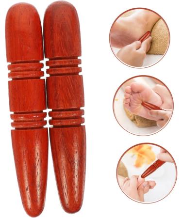 Buy BUIFULSIC Wooden Massage Tools 2 Acupuncture Rods & Foot Massager | Rosewood Muscle Relief Devices for Ultimate Relaxation - Buy Online on GoSupps.com