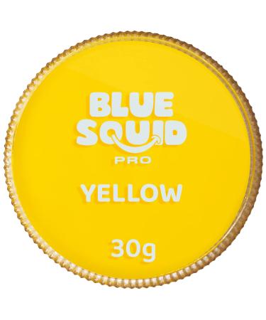 Blue Squid PRO Face Paint - Classic Yellow (30gm) Professional Water Based Single Cake Face & Body Paint Makeup Supplies for Adults Kids Halloween Facepaint SFX Water Activated Face Painting - Buy Online on GoSupps.com