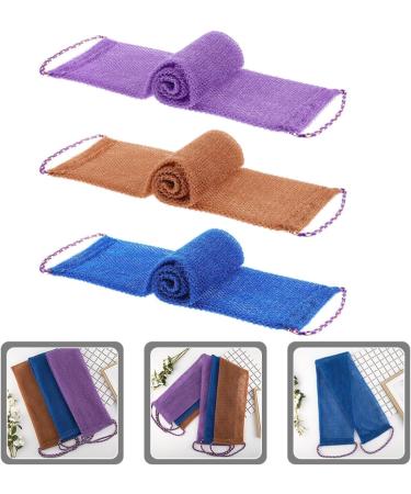 Vaguelly 3pi ces Brosse Exfoliante Pour Dos Serviette De Bain Pour Douche Outil Exfoliation Pour Corps Lot - Buy Online on GoSupps.com