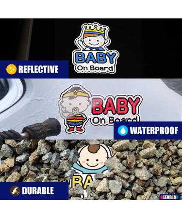 Hispanic Boy Baby on Board Car Sign - Cute and Safe Driving Essential - Buy Online on GoSupps.com