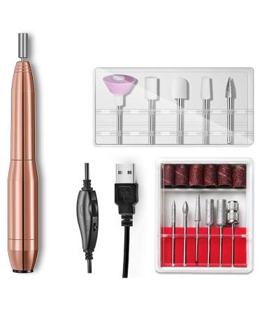 Premium Nail Drill Kit - Electric Nail Files & Polishing Tools for Women & Girls - Gold - Perfect for Fiberglass & Silk Manicures - Buy Online on GoSupps.com