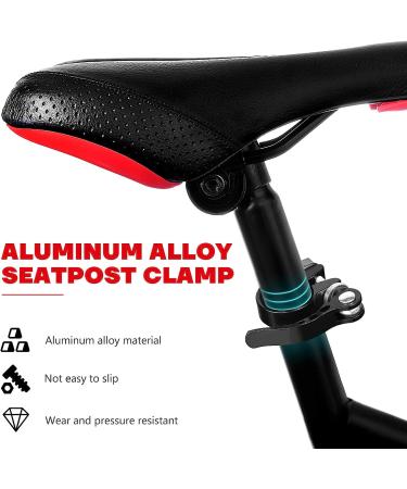 WINOMO 28.6mm Quick Release Bicycle Seat Clamp - Aluminum Alloy Road MTB Cycling Bike Seatpost Clamp in Black - Buy Online on GoSupps.com