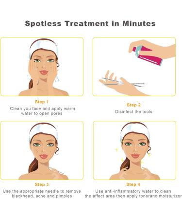 Boxoyx Blackhead Remover Tool Set - 10 Pcs Professional Pimple Extractor Kit for Acne Removal - Buy Online on GoSupps.com