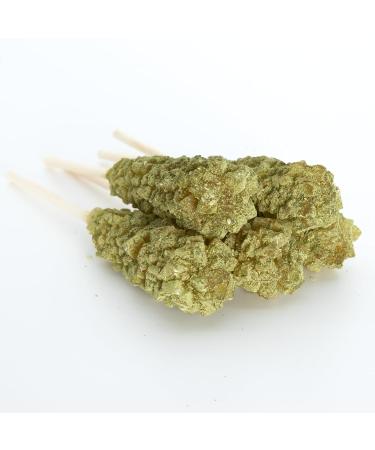 Sivifood Kandiszucker Sticks with Mint - 10 Premium Goldener Kandis for Tea | Perfect Peppermint Gift Decoration - Buy Online on GoSupps.com