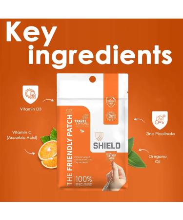 Friendly Patch Shield Patch - Vitamin D3, C & Zinc - Travel Pack - Buy Online on GoSupps.com