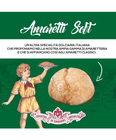 Cloister of Saronno Assortment Mini Amaretti Del Chiostro Moldly 600g Amaretti Soft De Saronno Individually Wrapped Maxi Format Transparent Packaging - Buy Online on GoSupps.com