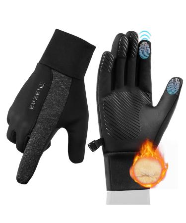 GXCROR Gloves Men's women Fleece Running gloves Sport touchscreen gloves Winter gloves Suitable to walk cycle hike skiing L.